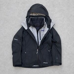 Patagonia 3-in-1 Snowbelle Jacket Down Liner Black H2No RECCO - Retail $400